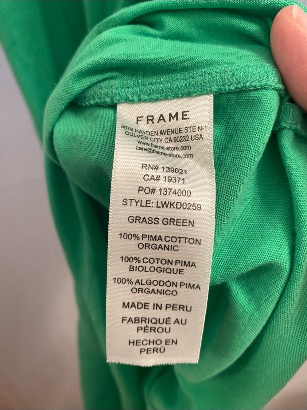 Frame Cami Tank Dress in Grass Green - Picture 8 of 11